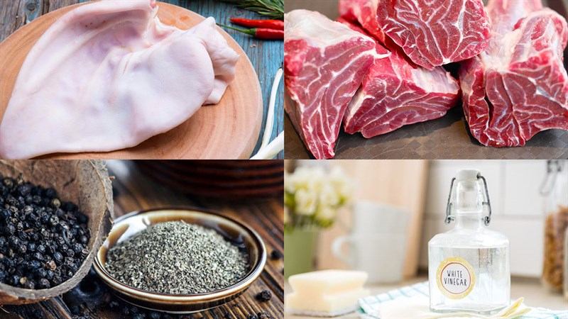 Tai heo cuộn bắp bò