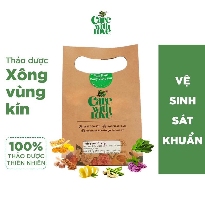 Thảo dược ngâm chân Care With Love: Giảm phù chân, Đau nhức mỏi - Set 5 gói