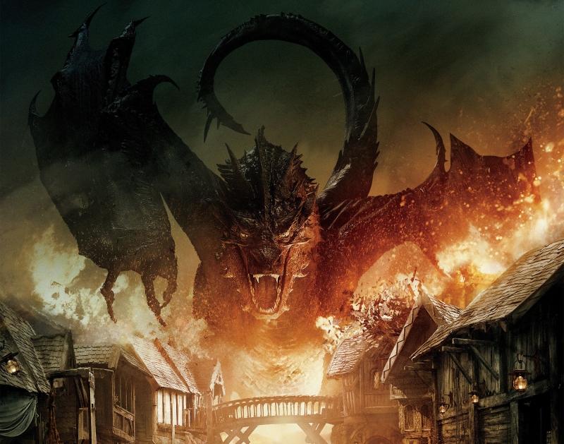 Vẻ ngoài khủng khiếp của con rồng Smaug