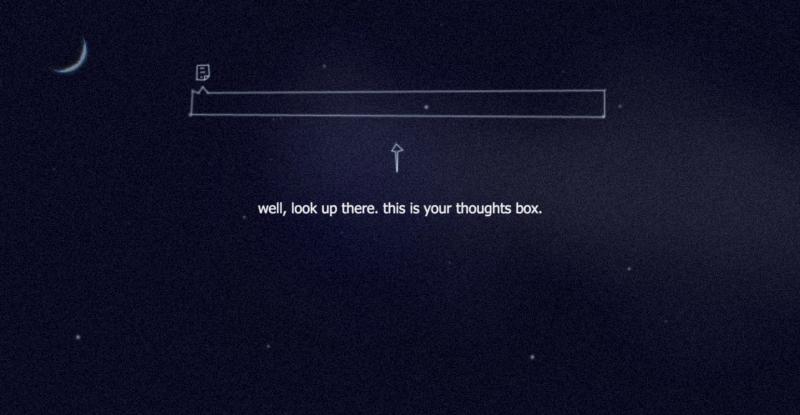 Bạn chỉ cần ghi những điều không thể nói ra vào The Thoughts Room