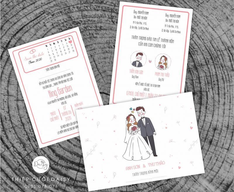 Thiệp Cưới Daisy