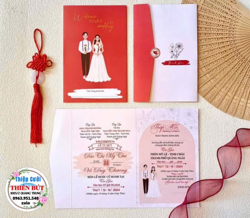 Thiệp cưới Thiên Bút