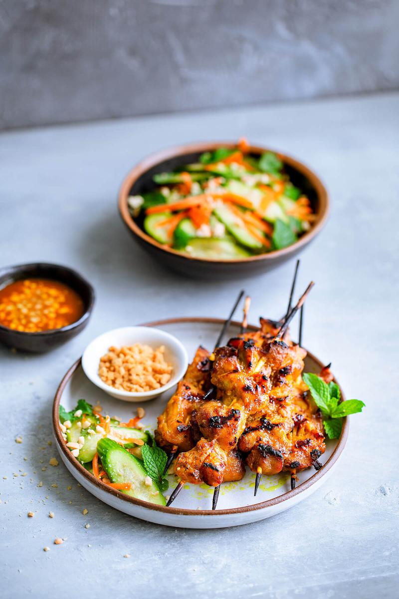 Món thịt xiên nướng Satay