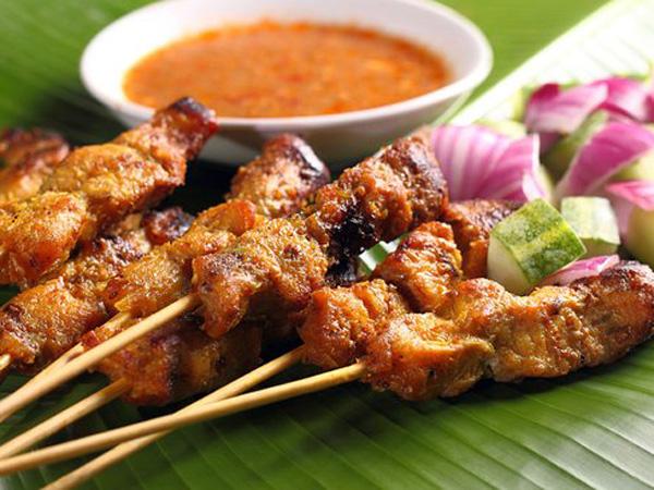 Thịt xiên nướng Satay