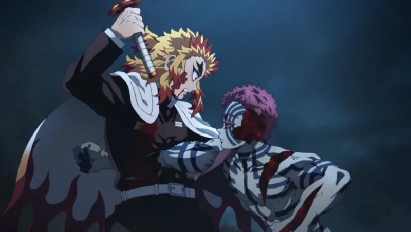 Thượng Huyền Tam Akaza và Viêm Trụ Rengoku