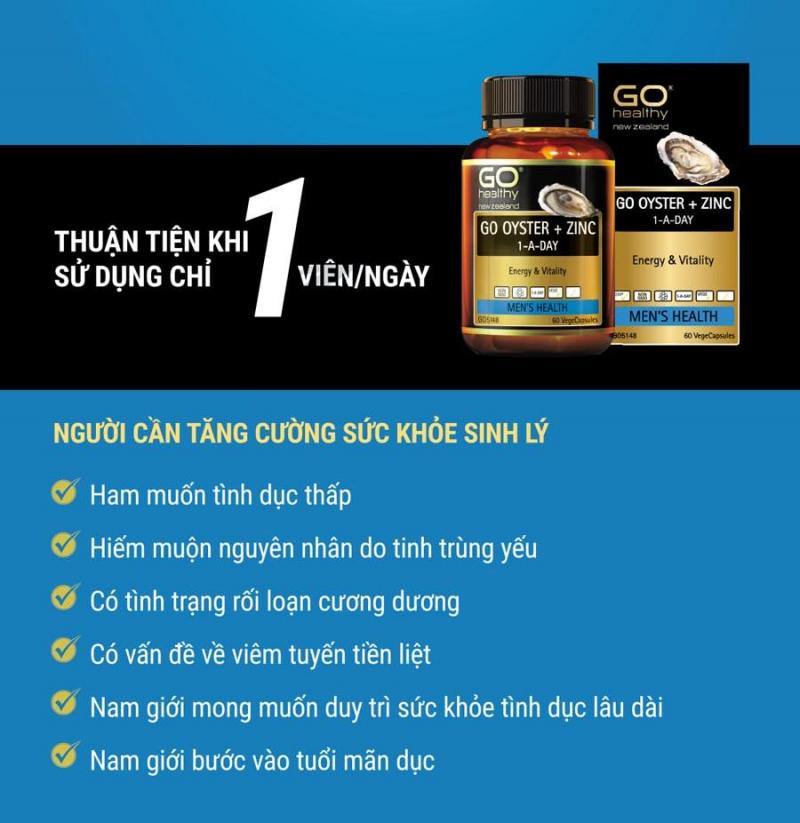 Tinh chất hàu Go Healthy Go Oyster Zinc