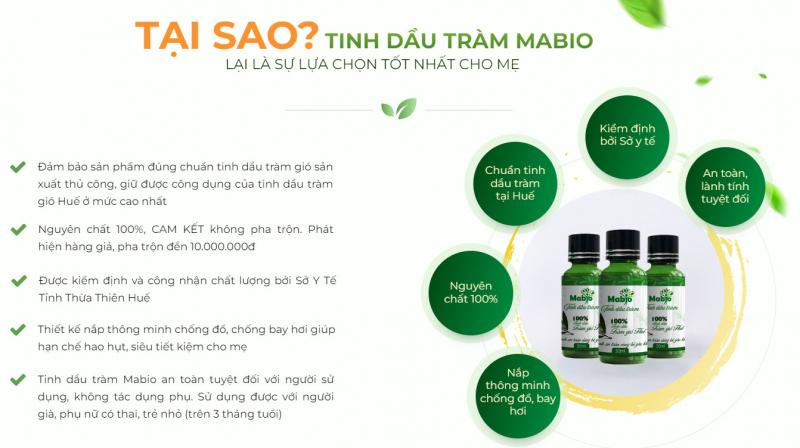 Tinh dầu tràm Mabio