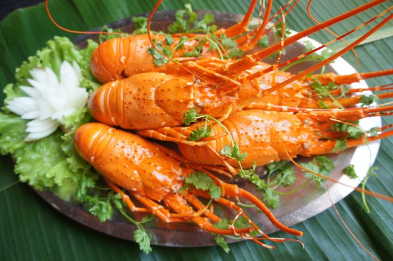 Tôm hùm nướng mọi