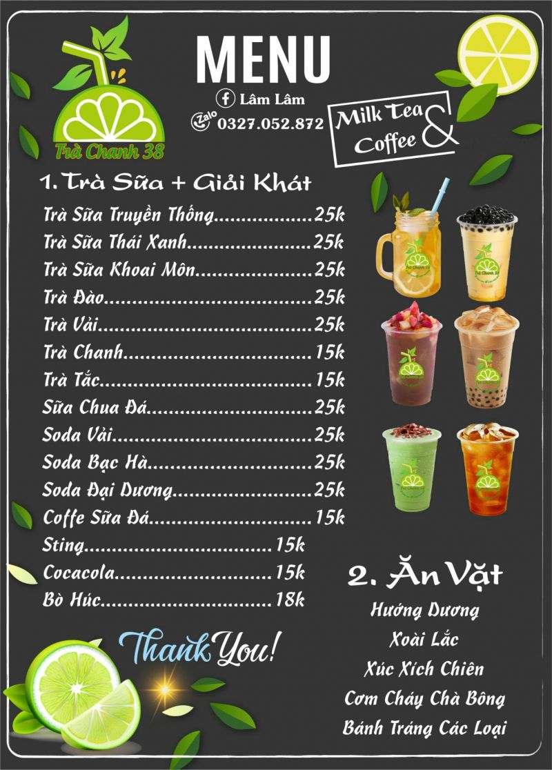 Trà chanh 38
