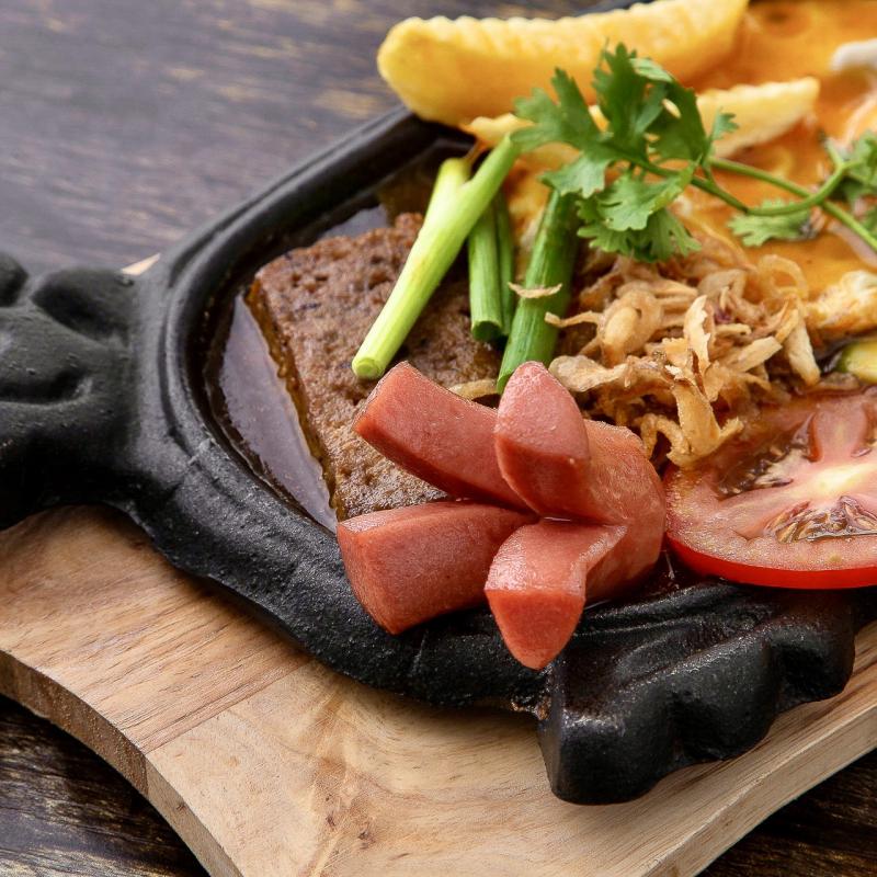 Trà sữa - Bánh mì chảo A Rím