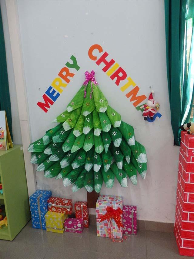 Trang trí Noel cho các góc lớp mầm non