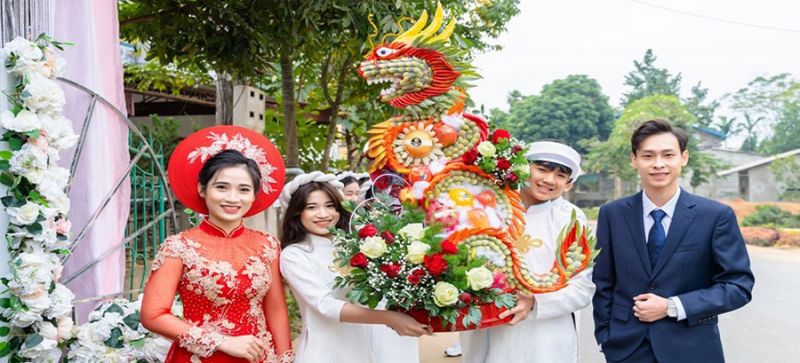 Trao mâm quả – Trình tự nghi lễ đám hỏi