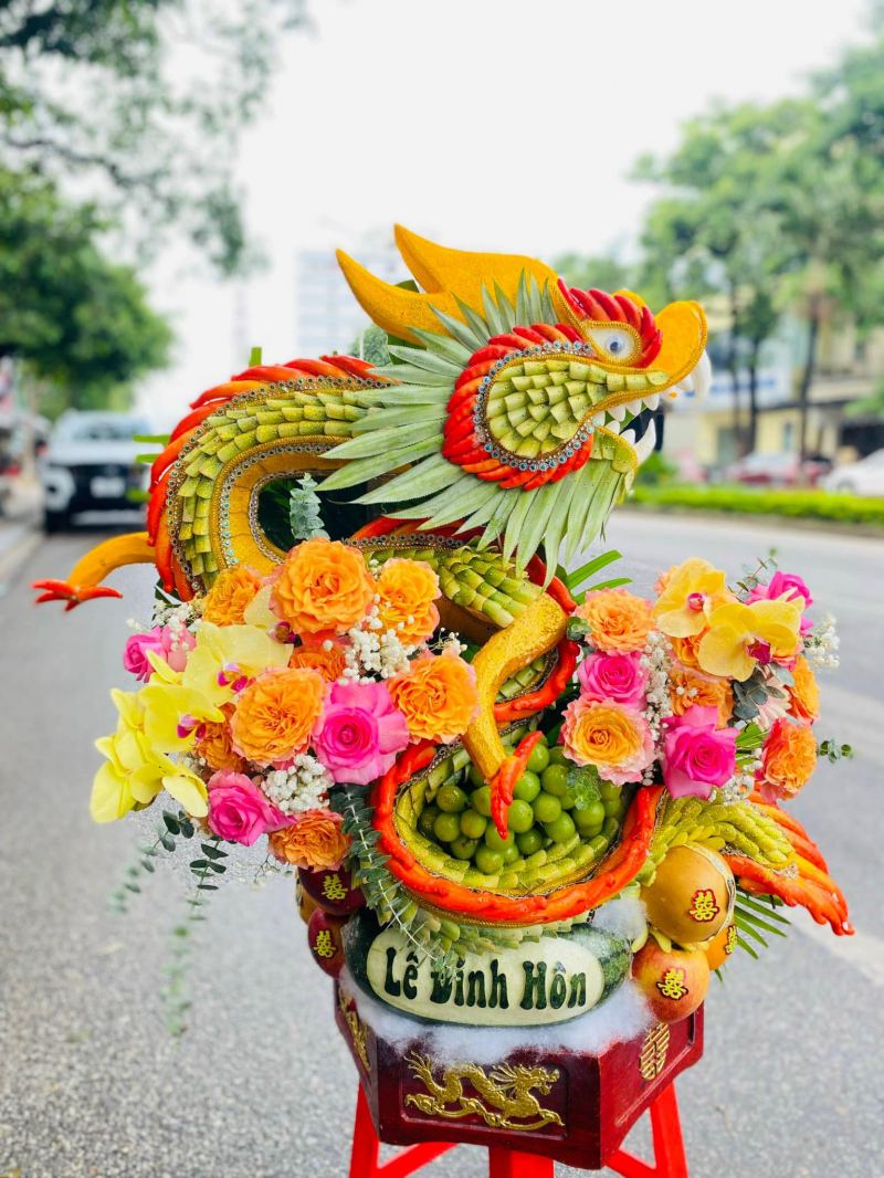 Tráp cưới hỏi - Hoa tươi Vũ Dung