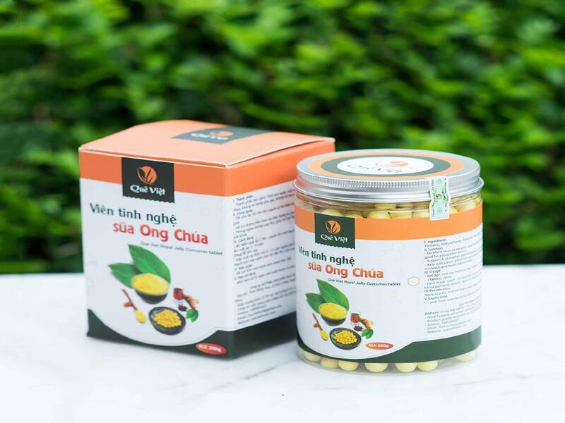 Viên tinh nghệ sữa ong chúa Quê Việt