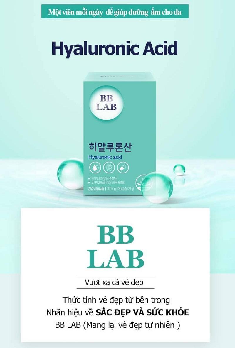 Viên uống cấp ẩm làm đẹp da BB Lab Hyaluronic Acid