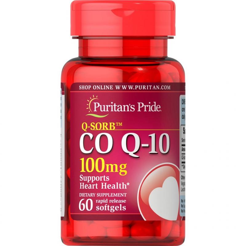 Viên uống ngăn ngừa nhồi máu cơ tim Puritan's Pride Coq10 và L-Carnitine