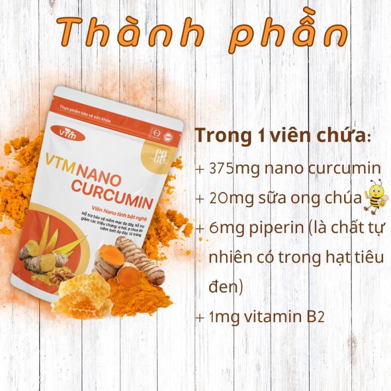 Viên uống tinh bột nghệ VTM Nano Curcumin