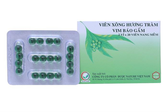 Viên Xông Hương Tràm Vim Báo Gấm trị cảm