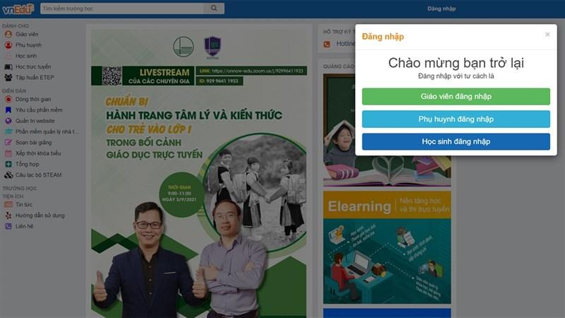 vnEdu – Phần mềm quản lý trường học